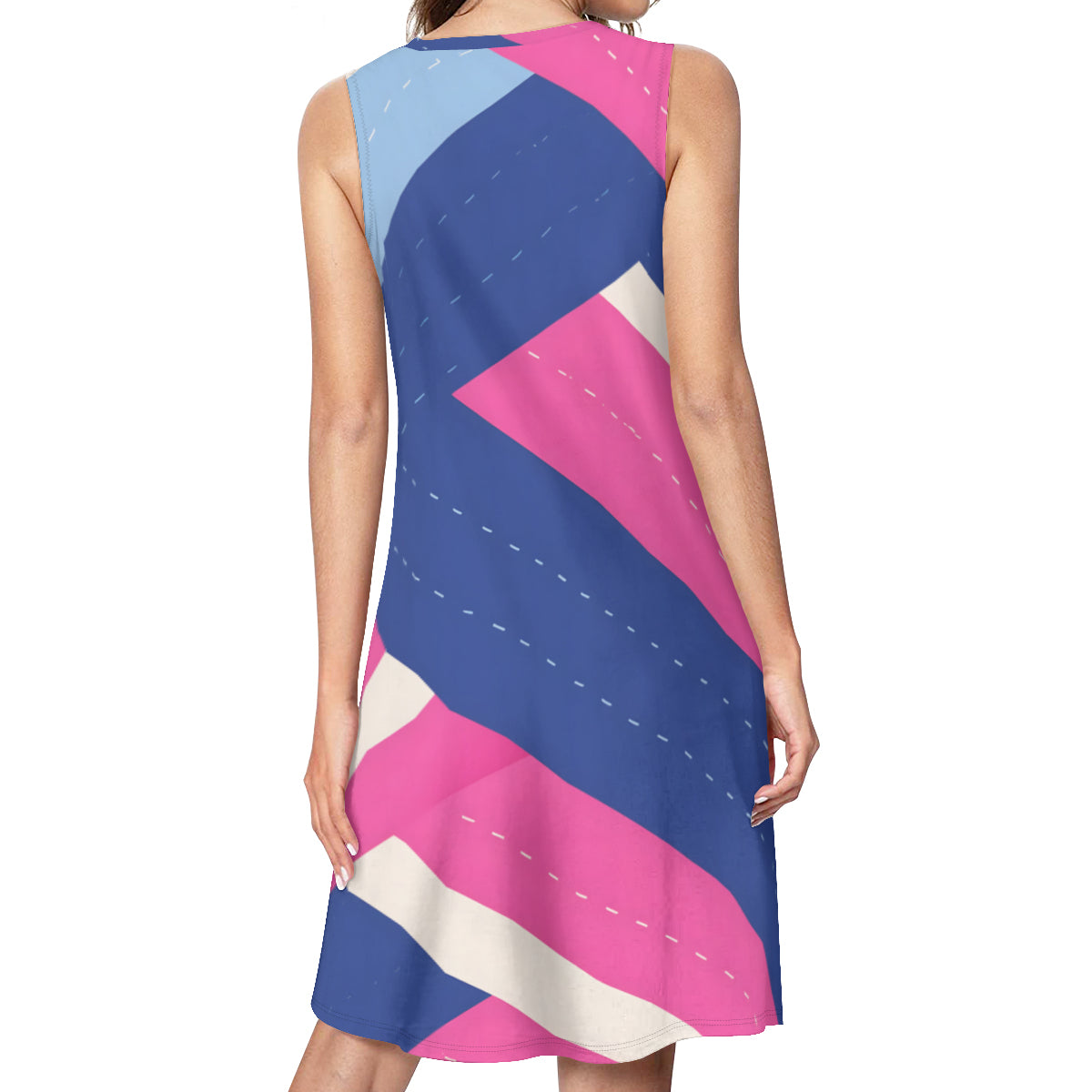 Abstract Woman's Casual Dress