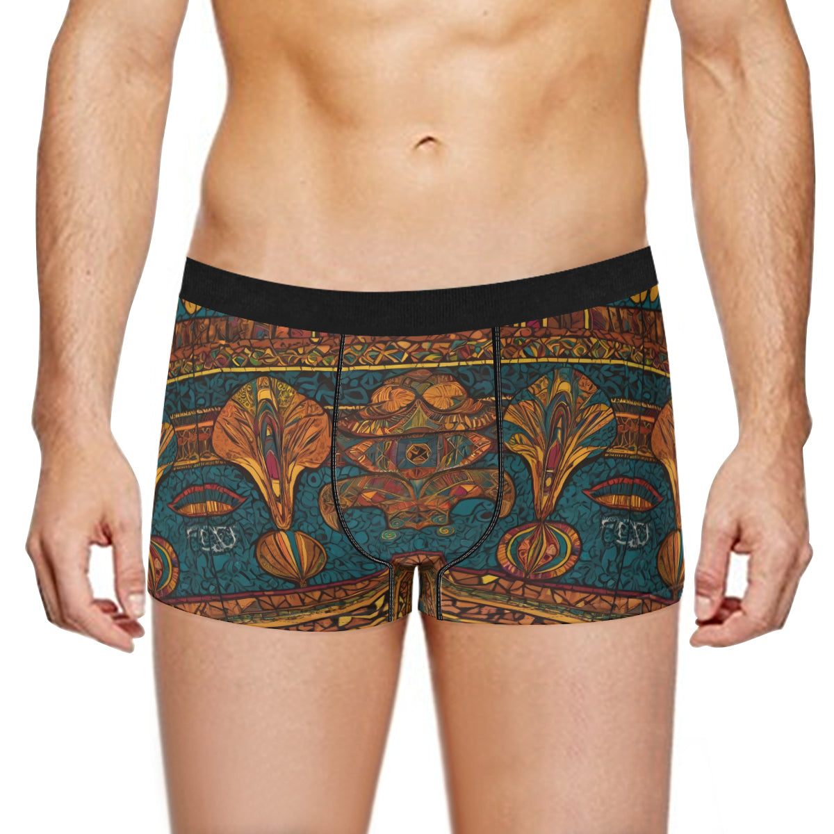 African Design Men's Underwear (Front and Back Design)丨Polyester