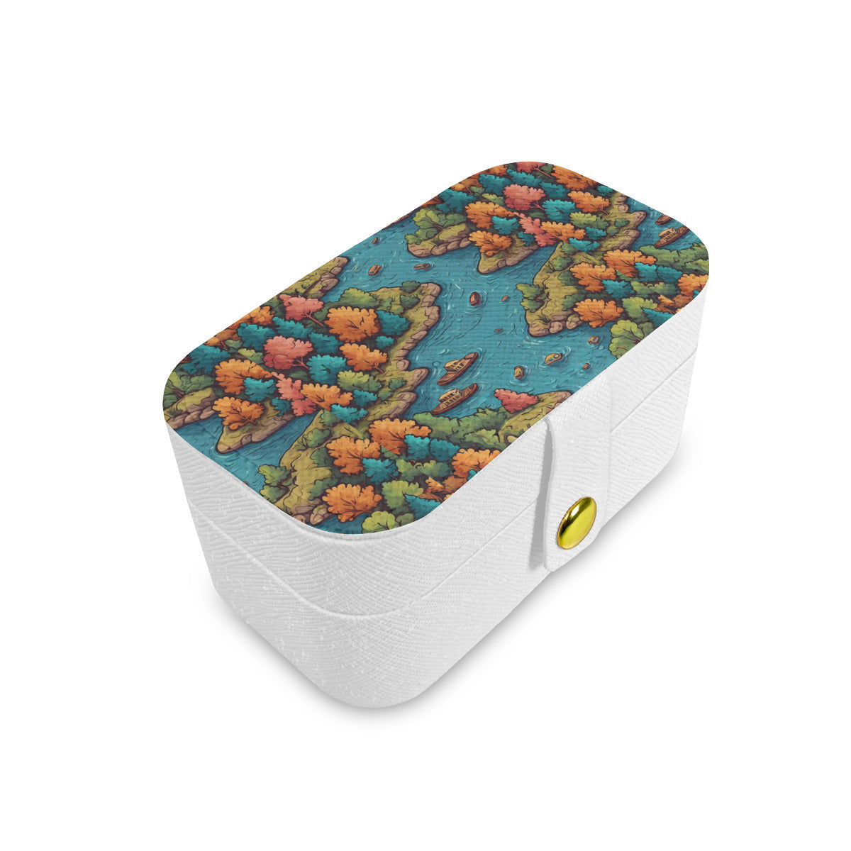 River Front Design Personalized Portable Jewelry Box | PU