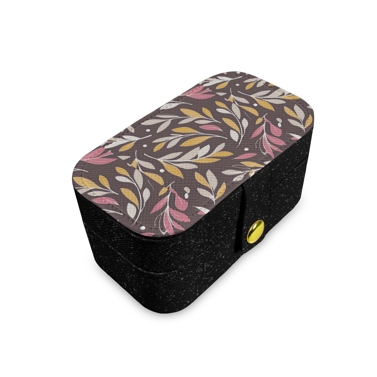 Golden Branches Personalized Portable Jewelry Box