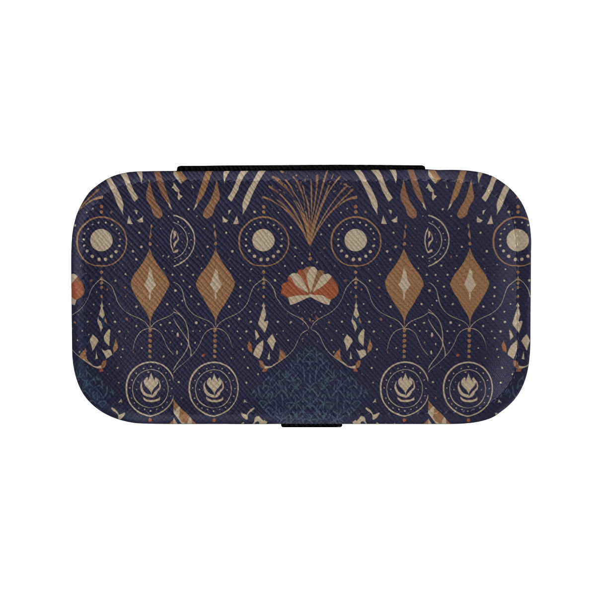 Abstract Blue Personalized Portable Jewelry Box