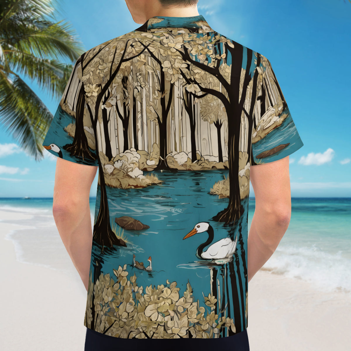 Landscape Wonder Hawaiian Shirt | Polyester