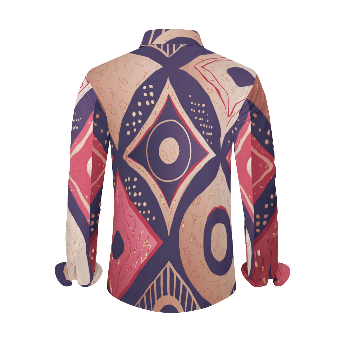 Abstract Men's Classic Long-Sleeved Shirt