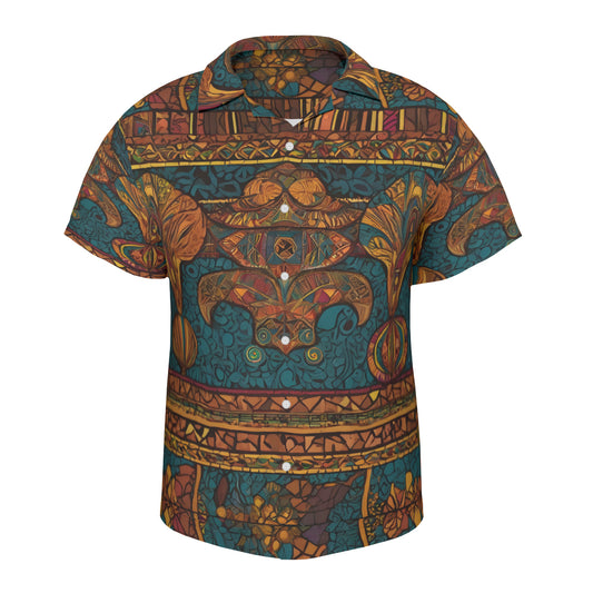 African Design Hawaiian Shirt(No chest pocket) | Polyester