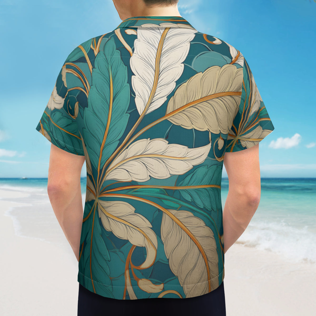 Tropical Leaves Short Sleeves Shirt
