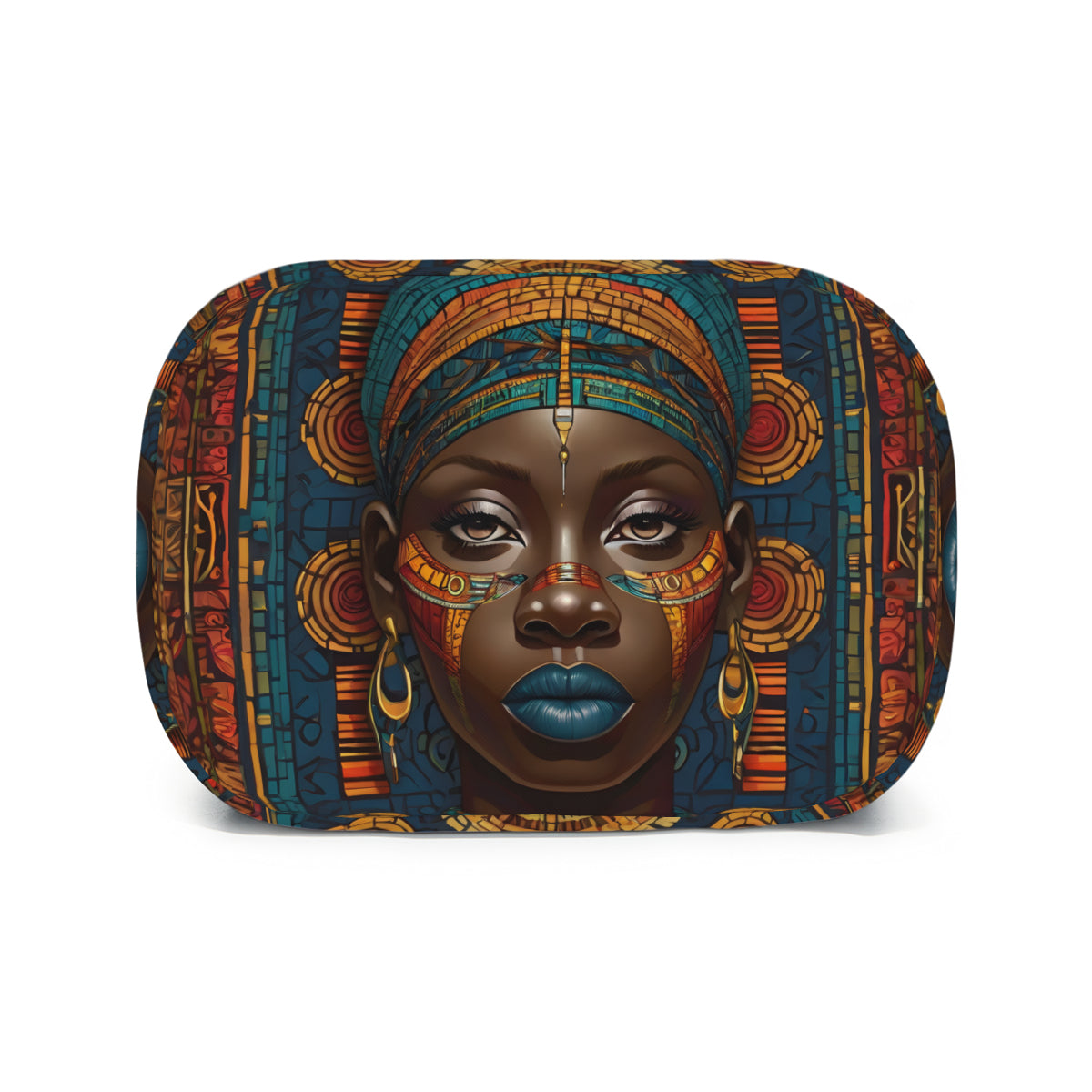 African Image Personalised canvas handheld insulated lunch bag (with side pocket)|Polyester