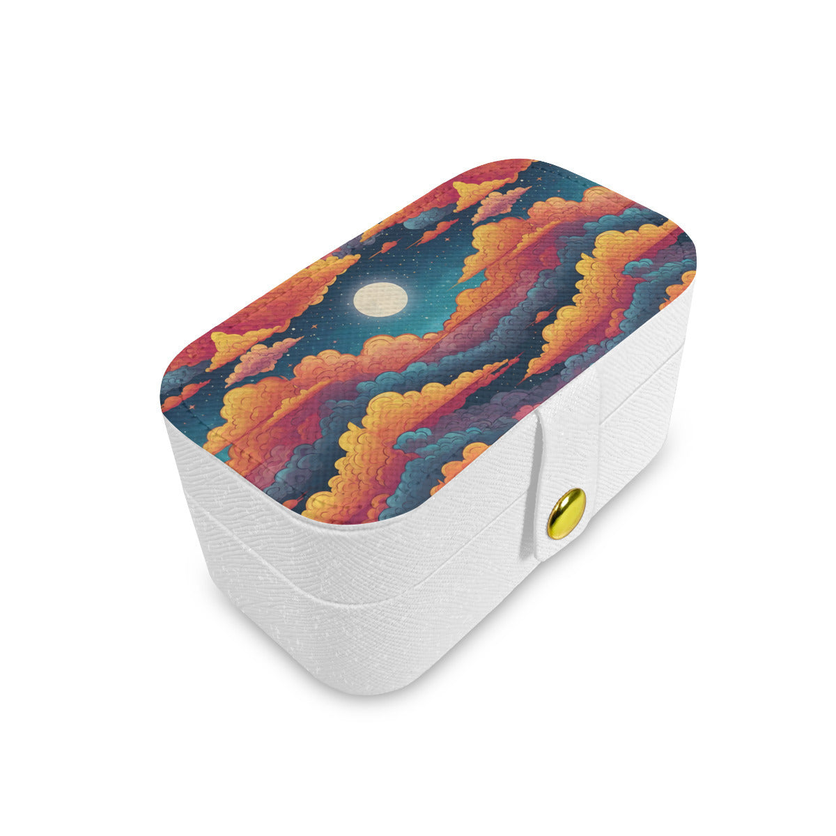 Sky Beauty Abstract Personalized Portable Jewelry Box | PU
