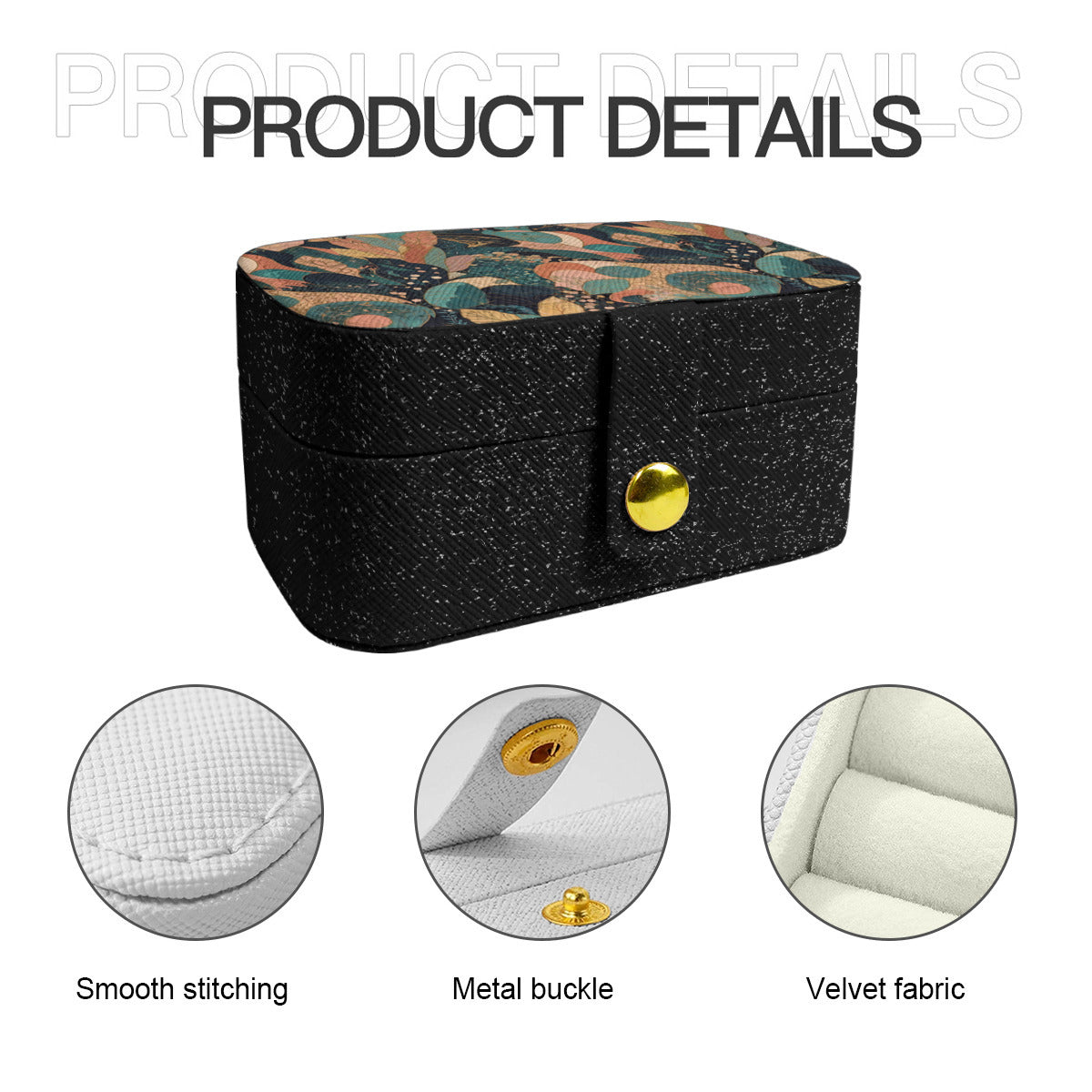 Abstract Wonder Personalized Portable Jewelry Box