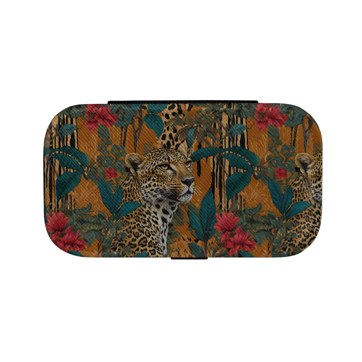 Warrior Leopard Personalized Portable Jewelry Box | PU