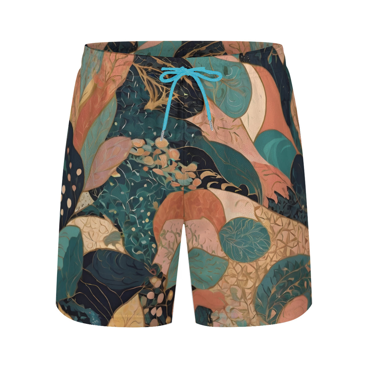 Abstract Wonder Men's Casual Shorts Double-Layer Sports Beach Shorts