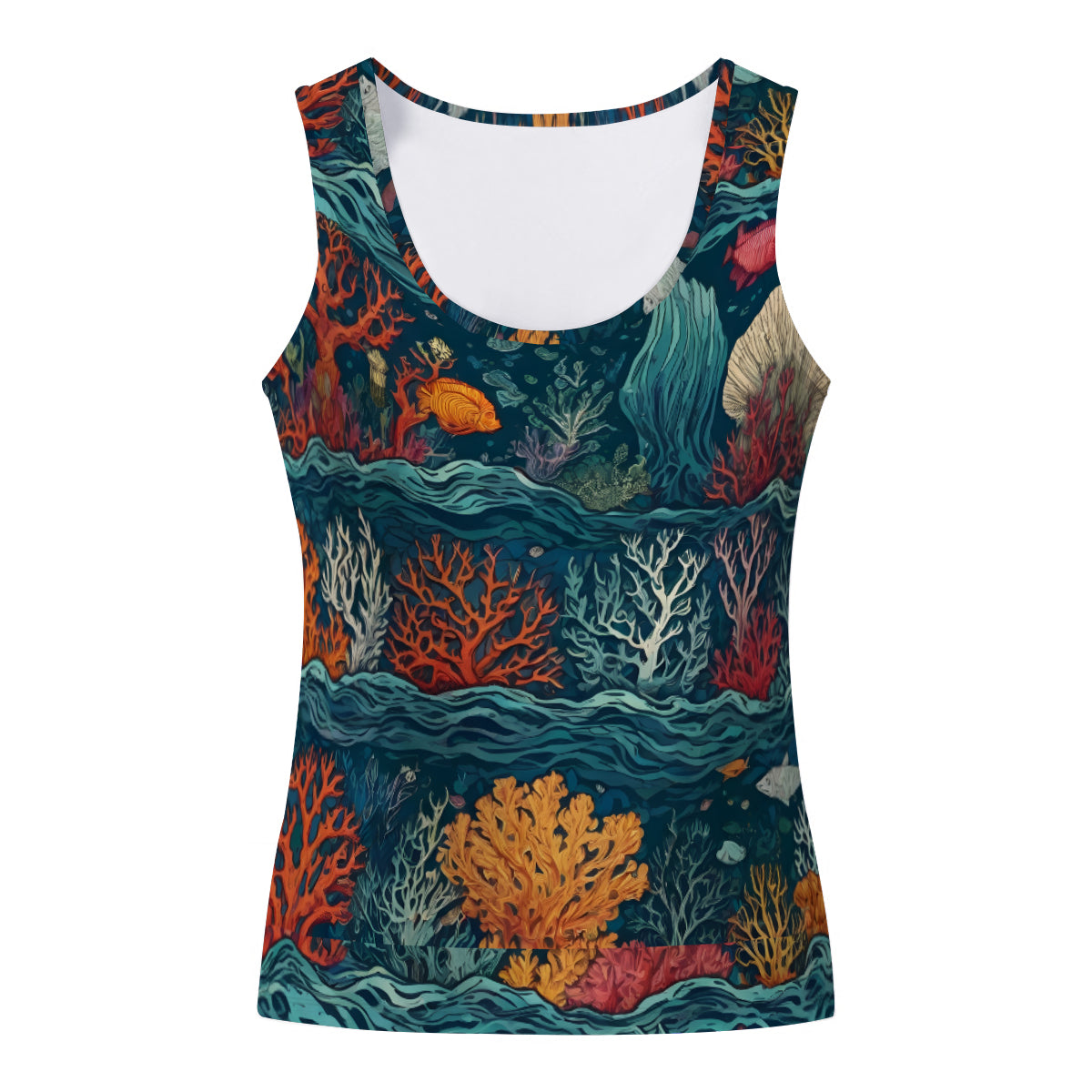 Under Sea Beauty Women's Casual Vest|Polyester