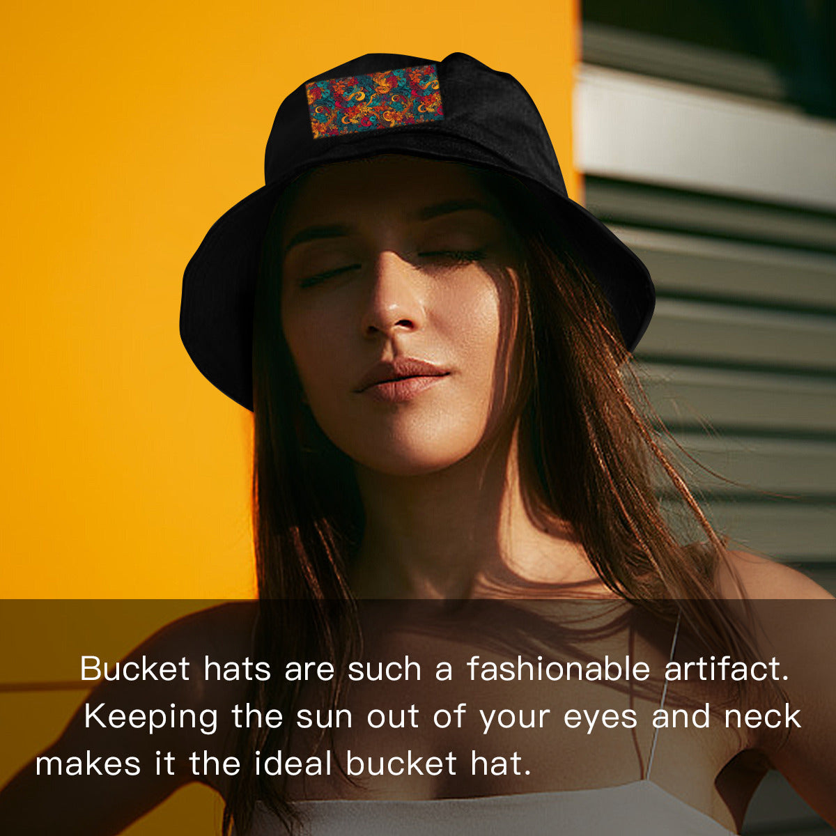 Awesome Flower Design Bucket Hat Thick|Polyester