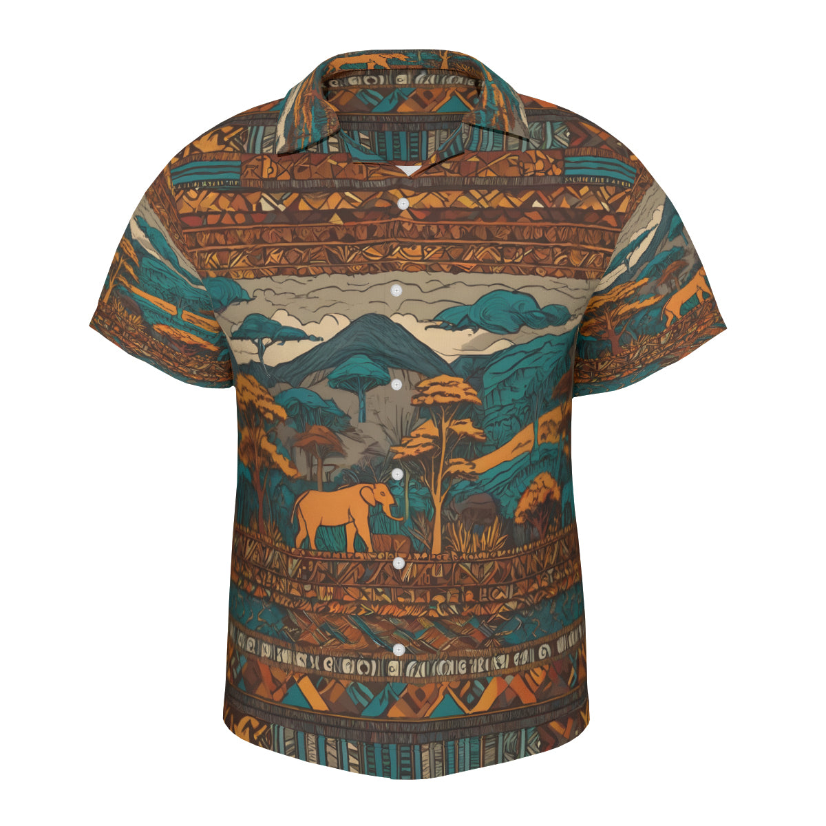 Beautiful Landscape All-Over Print Hawaiian Shirt(No chest pocket) | Polyester