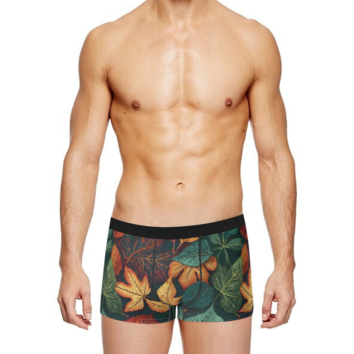 Floral Beauty Men's Underwear (Front and Back Design)丨Polyester