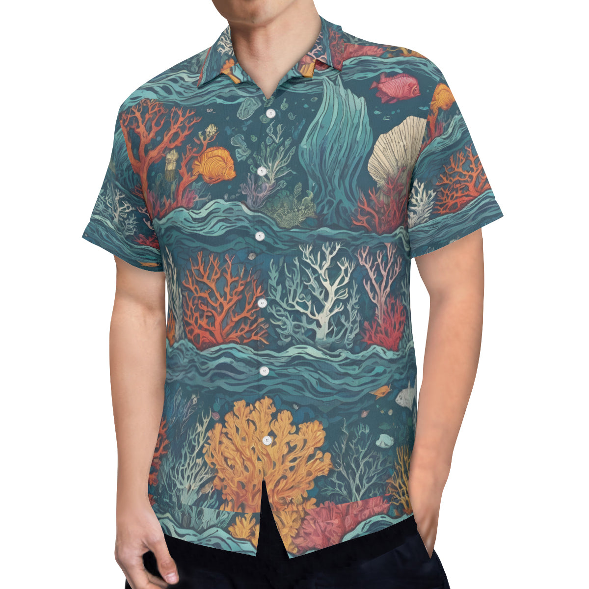 Under Sea Beauty Hawaiian Shirt(No chest pocket) | Polyester