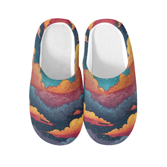 Sky Beauty Abstract Personalized Warm Cotton Slippers | Flannel