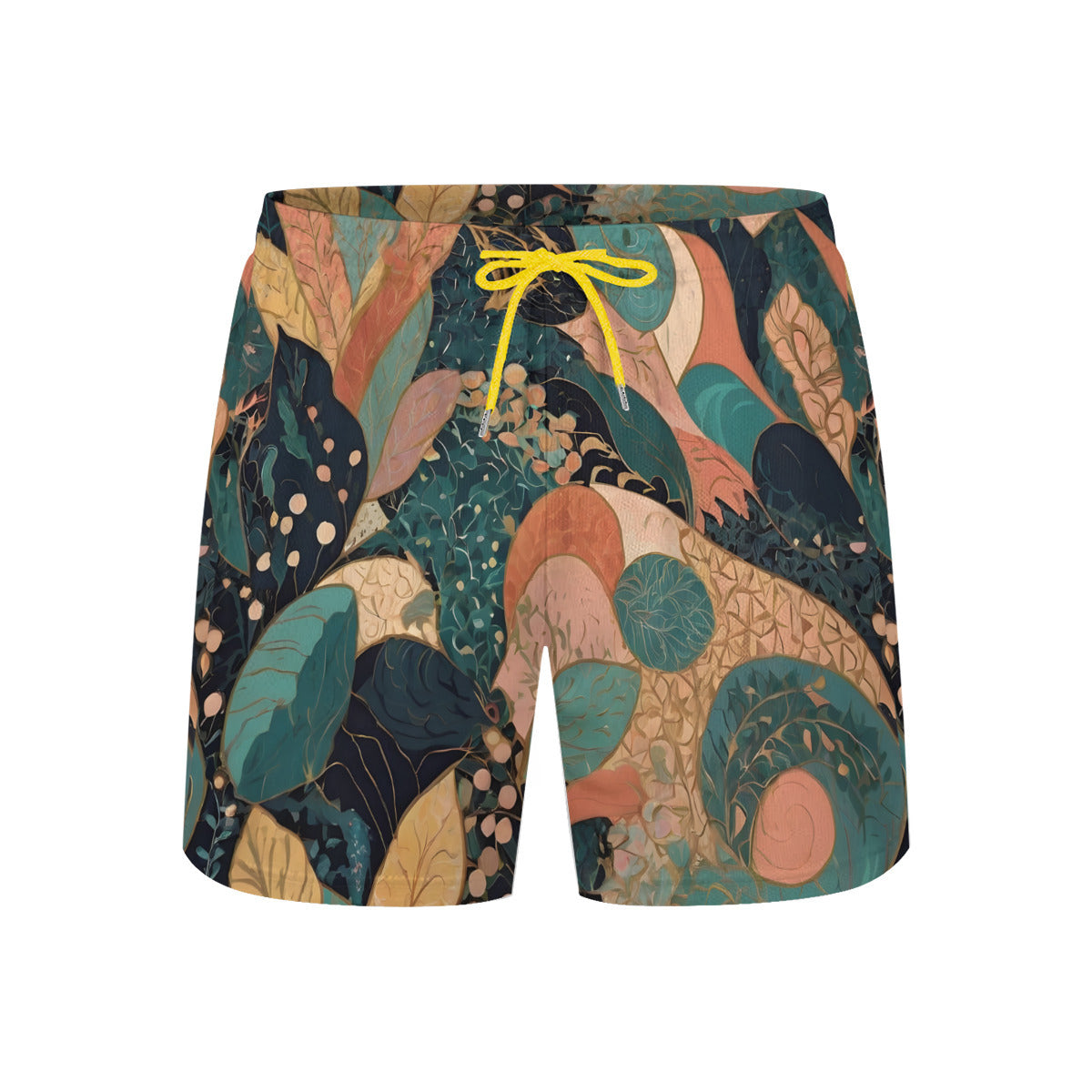 Abstract Wonder Men's Casual Shorts Double-Layer Sports Beach Pants