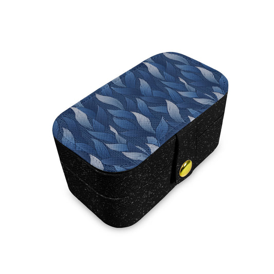 Blue Personalized Portable Jewelry Box