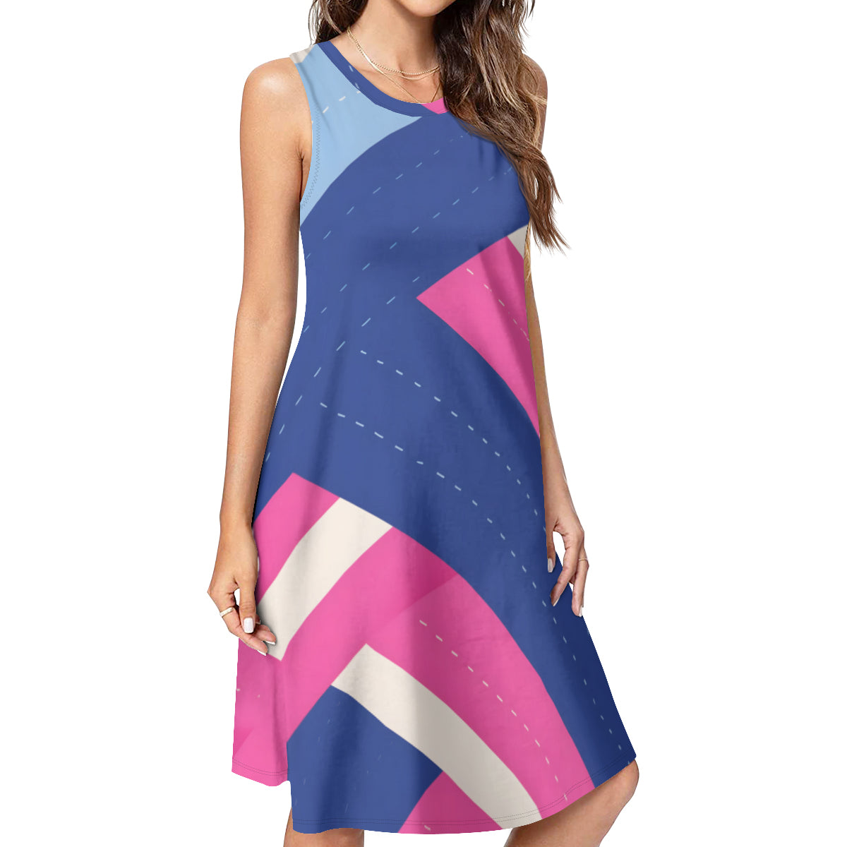 Abstract Woman's Casual Dress