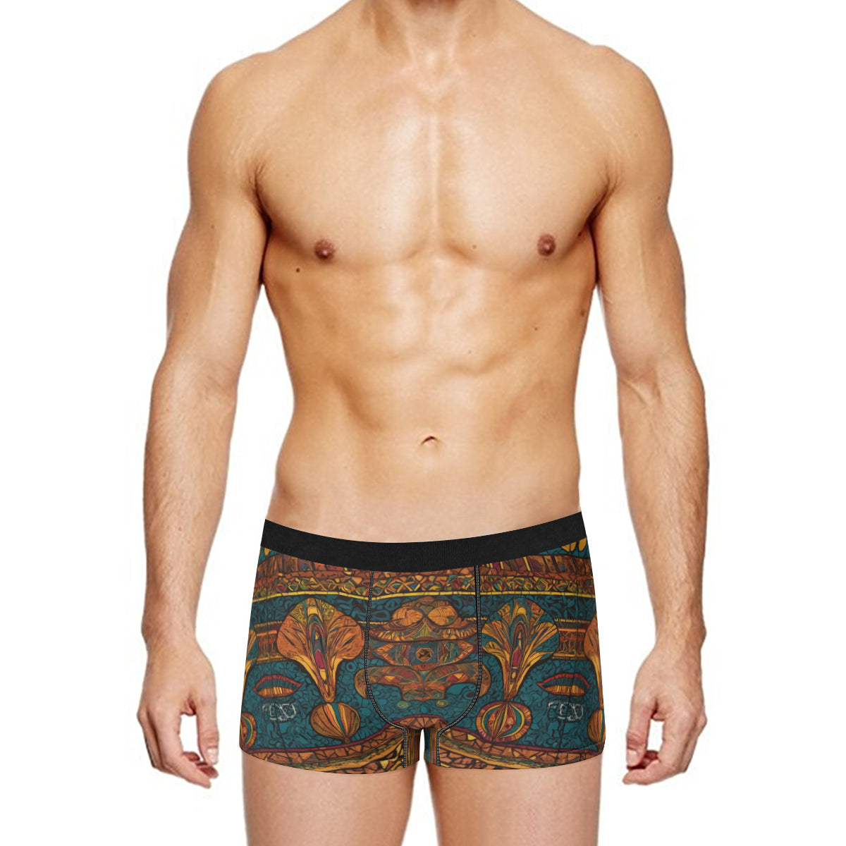 African Design Men's Underwear (Front and Back Design)丨Polyester
