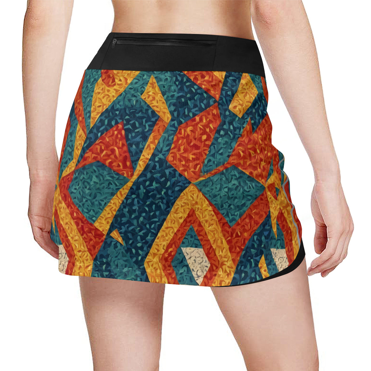 Abstract Pattern Women's Sports Skirt | Polyester