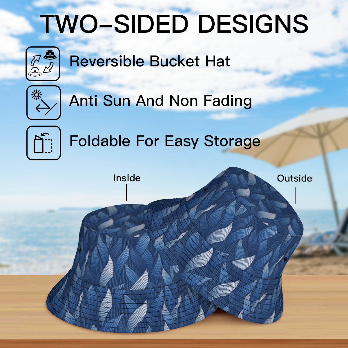 Blue Fisherman Hat