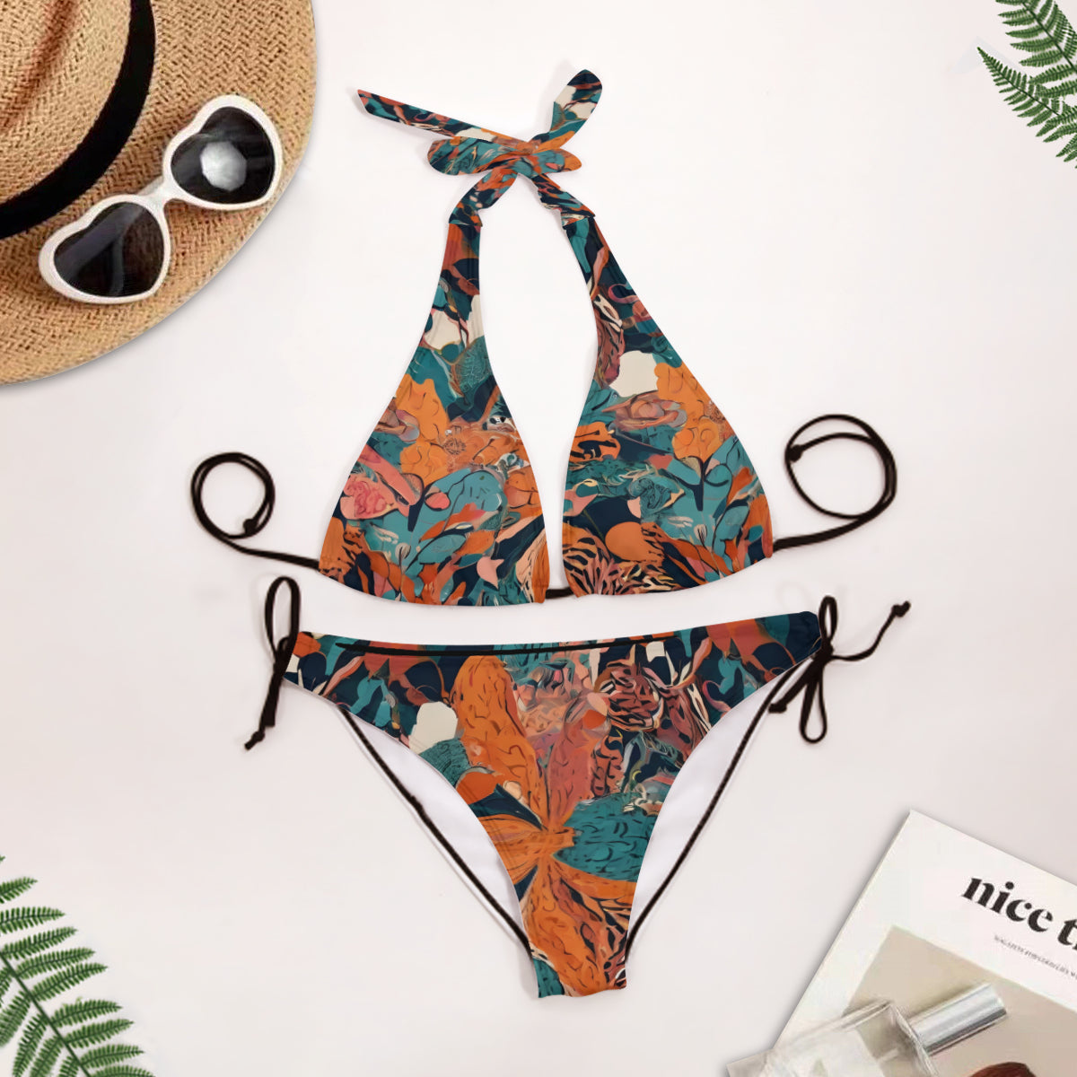 Abstract Vibes Bikini Swimsuit