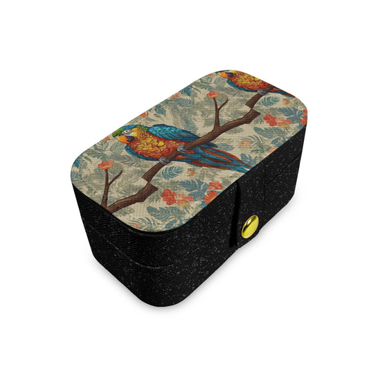 Parrot Design Personalized Portable Jewelry Box | PU