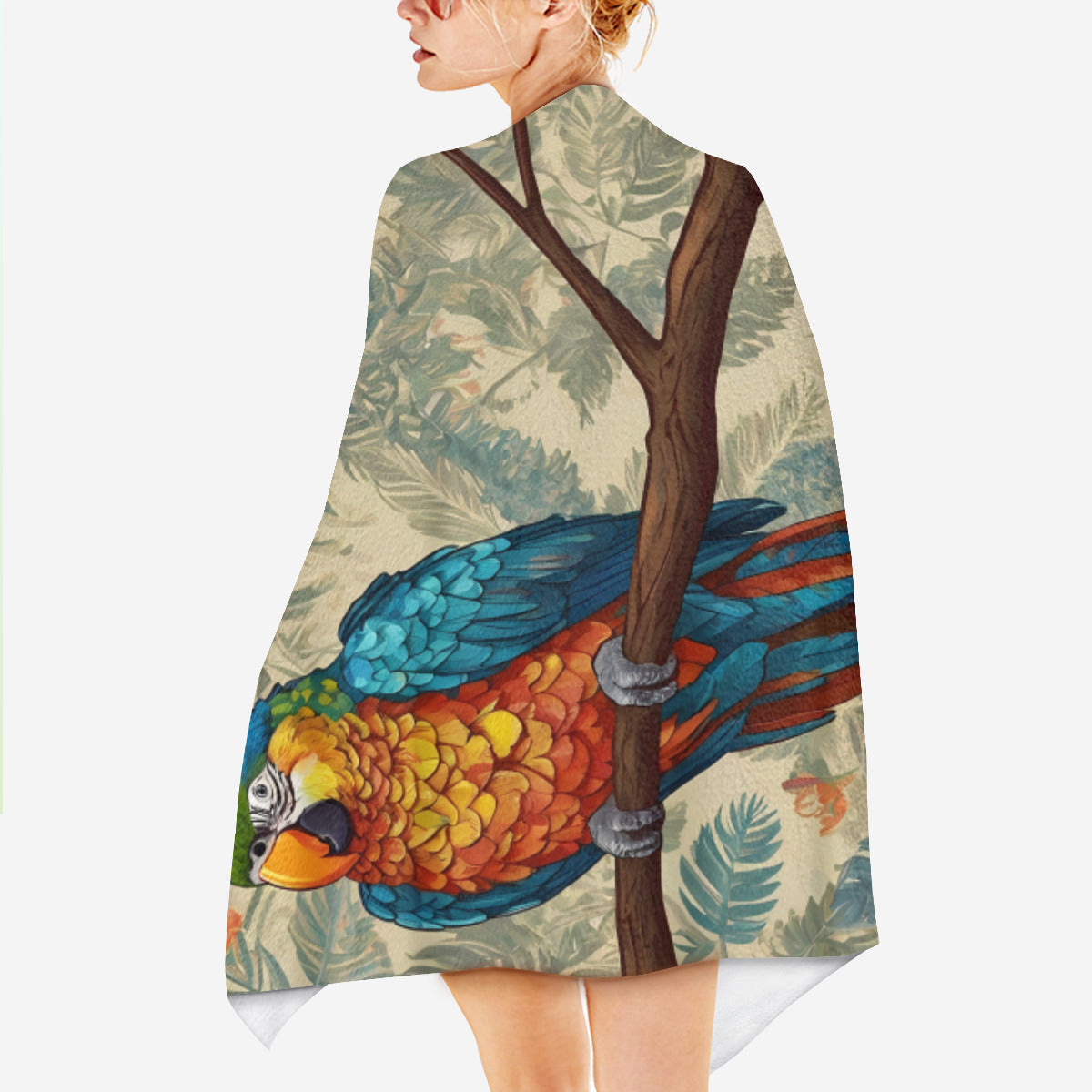 Parrot Design Beach towel (comfortable model)|Polyester