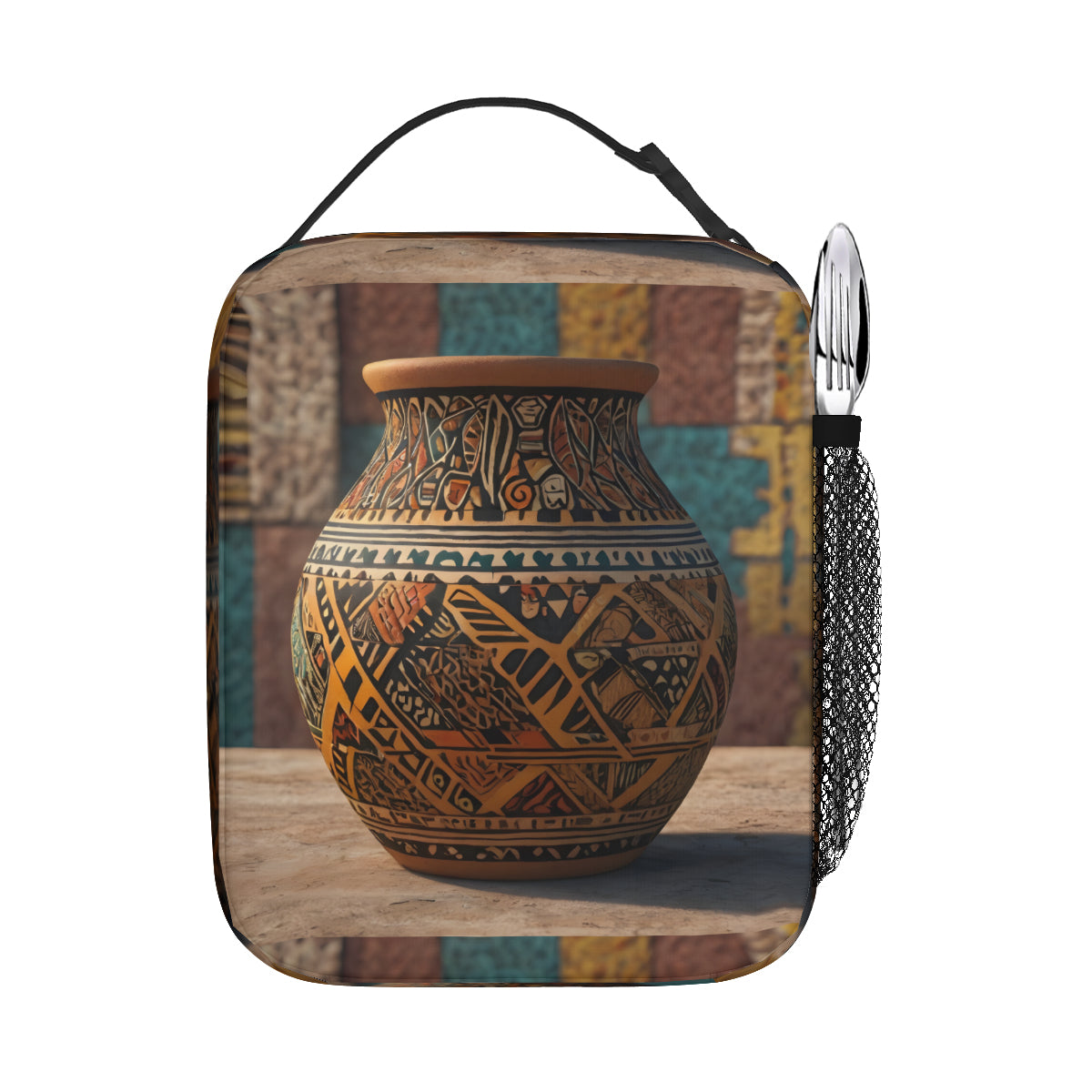 Golden Pot Portable Handheld Insulated Lunch Bag|Oxford Cloth