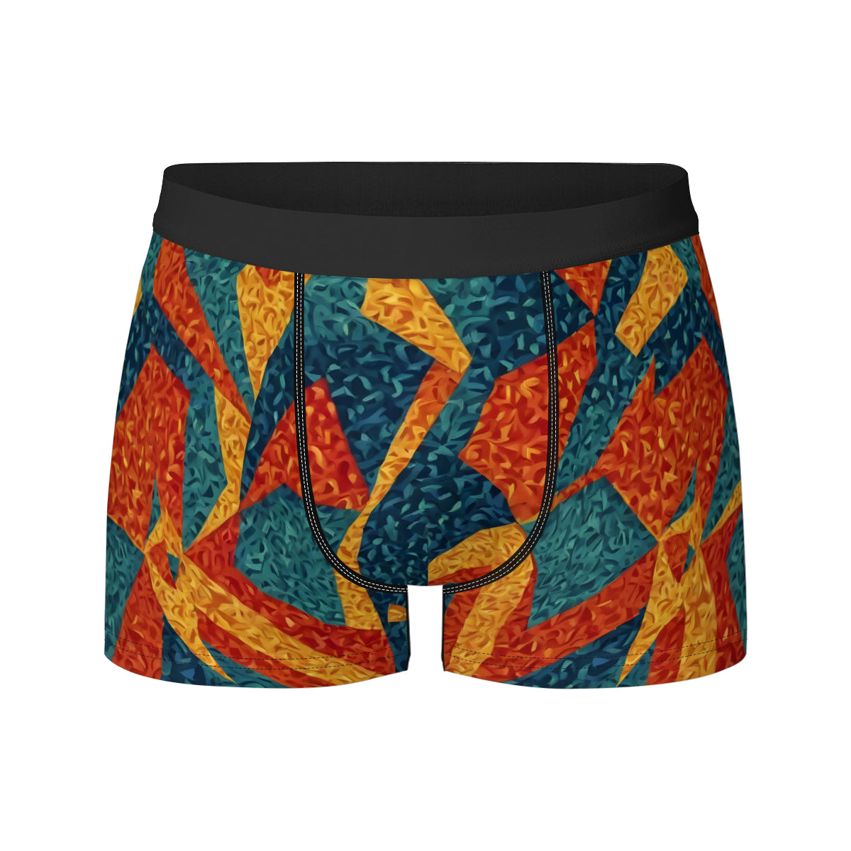 Abstract Pattern Men's Underwear (Front and Back Design)丨Polyester