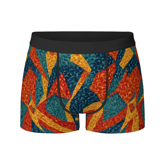 Abstract Pattern Men's Underwear (Front and Back Design)丨Polyester