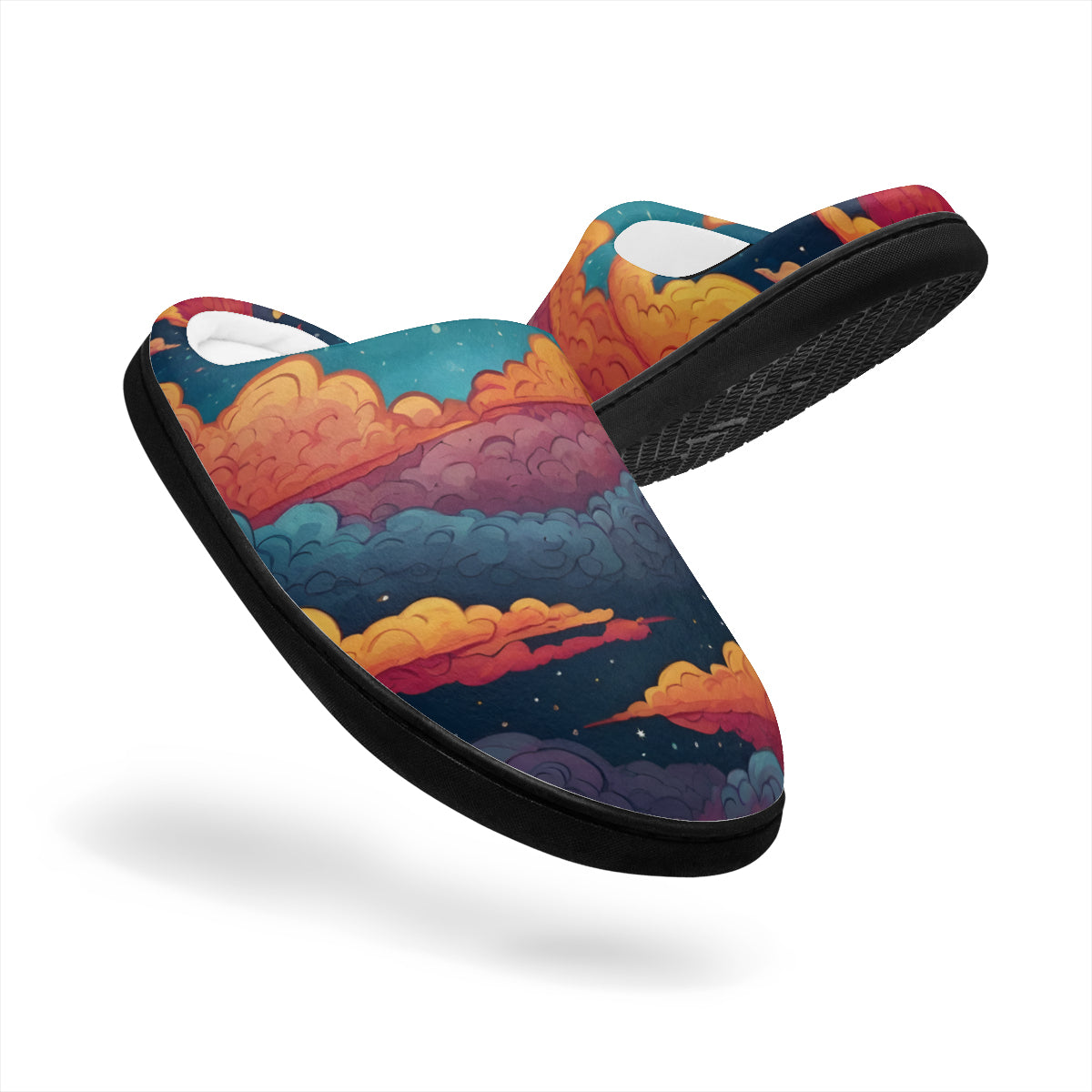 Sky Beauty Abstract Personalized Warm Cotton Slippers | Flannel