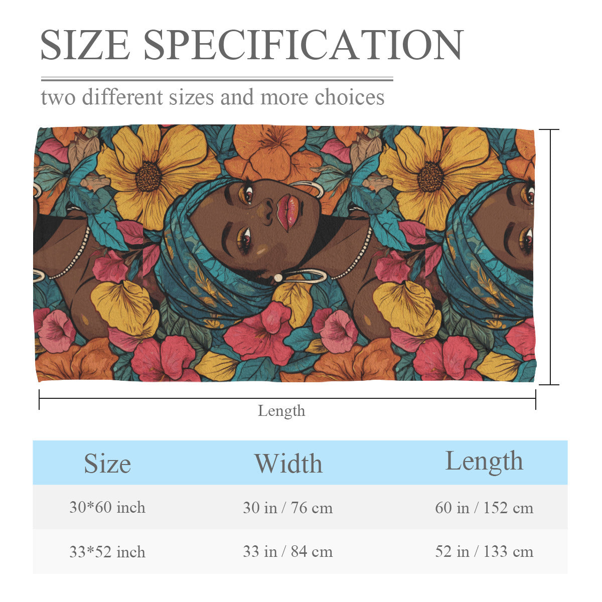 Melanin Queen Beach towel (comfortable model)|Polyester