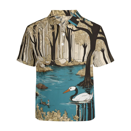 Landscape Wonder Men's Premium European Size POLO Shirt | 95% Polyester+5% Spandex
