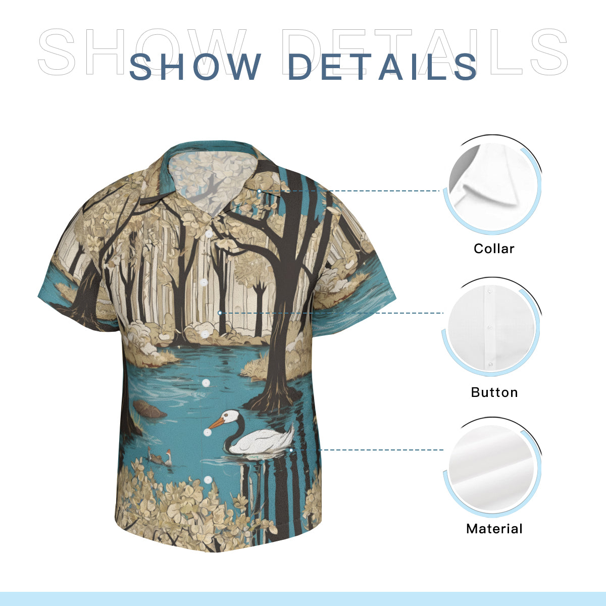 Landscape Wonder Hawaiian Shirt(No chest pocket) | Polyester