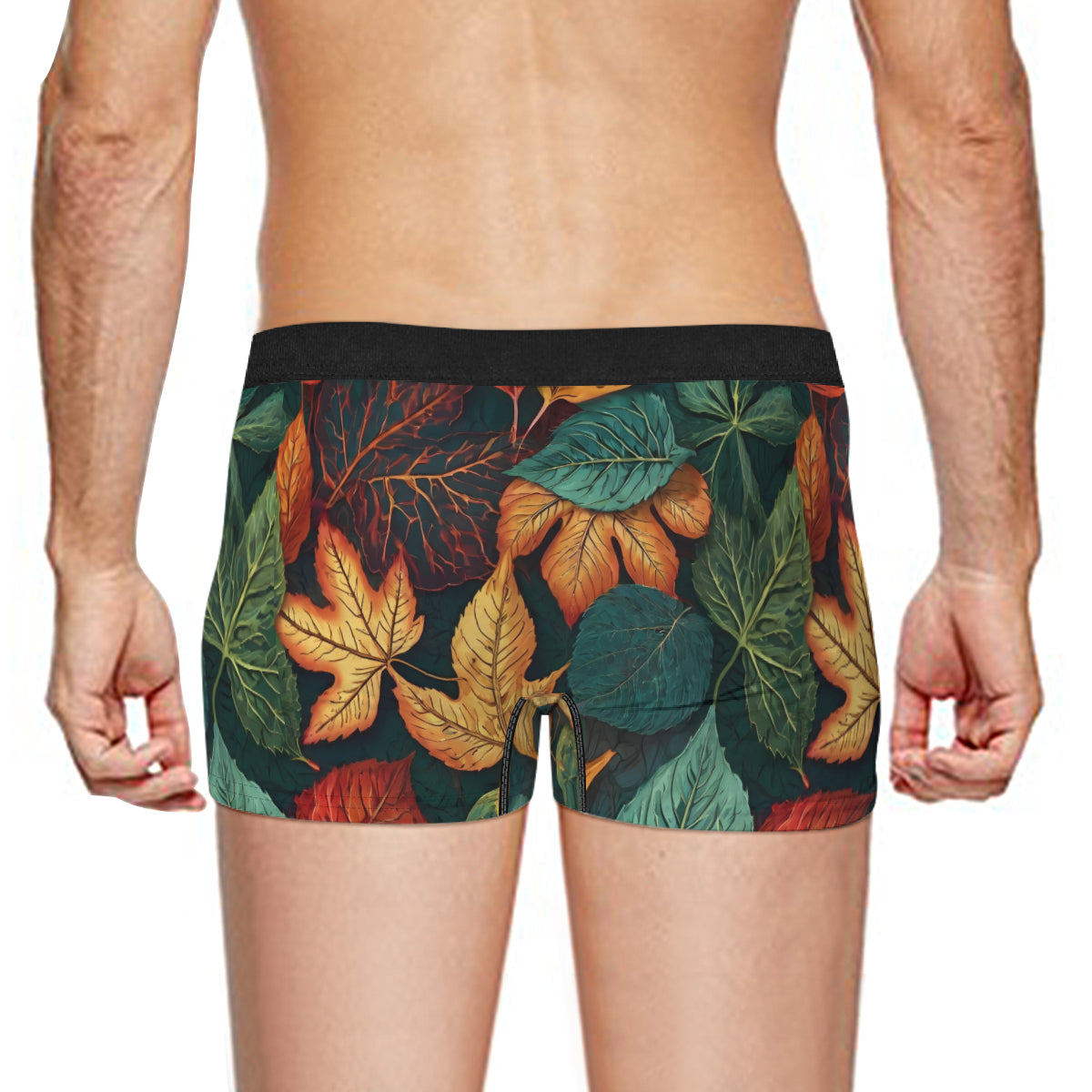 Floral Beauty Men's Underwear (Front and Back Design)丨Polyester