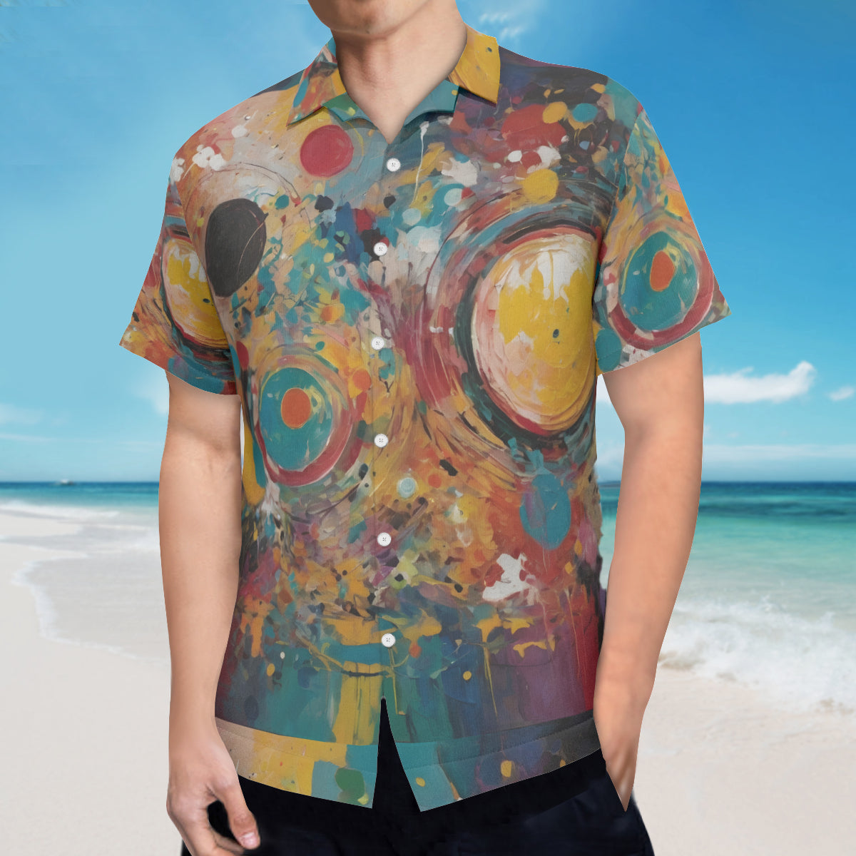 Crazy Design Hawaiian Shirt(No chest pocket) | Polyester