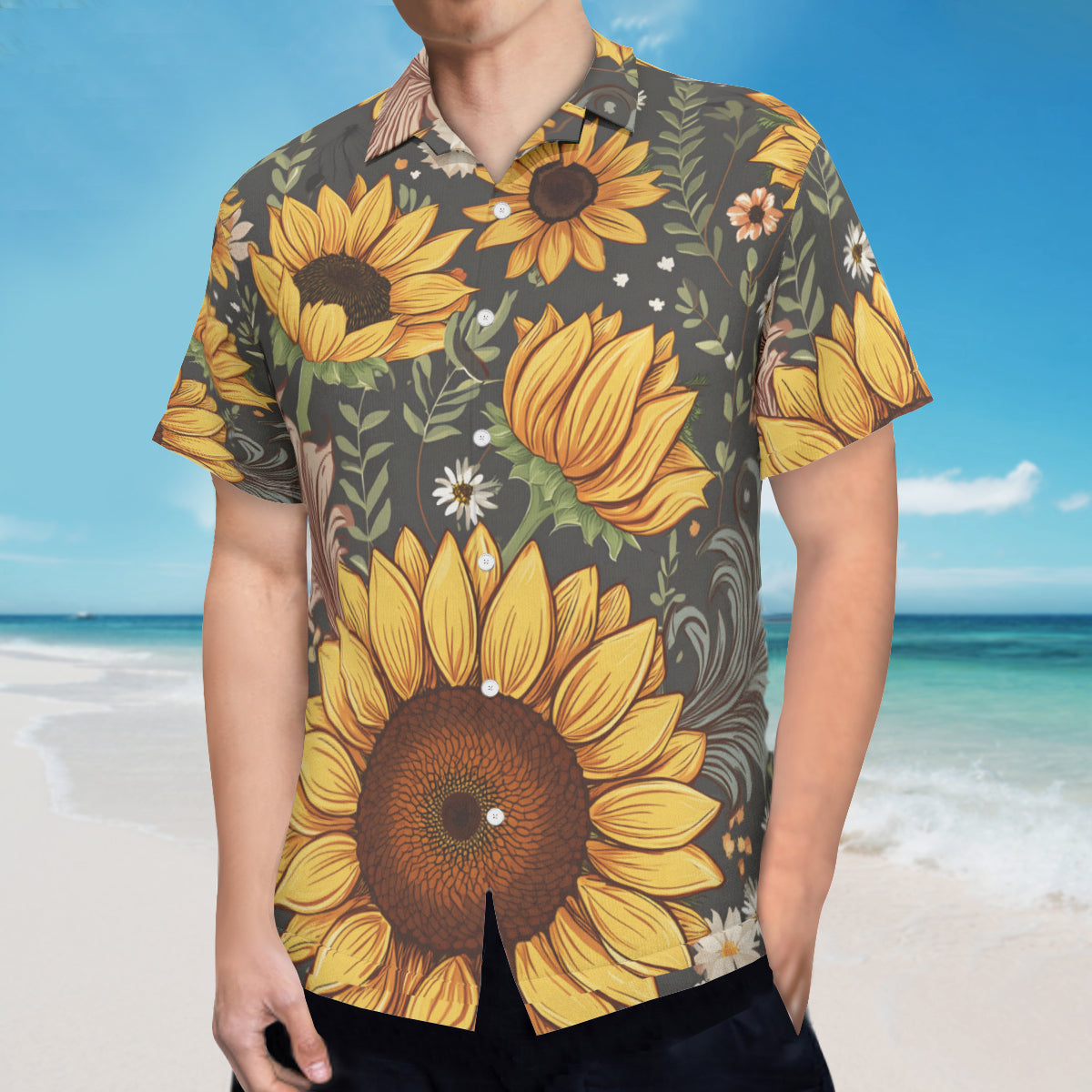 Sunflower Hawaiian Shirt