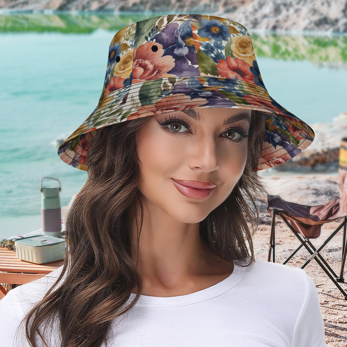 Beautiful Floral Fisherman Hat | Polyester