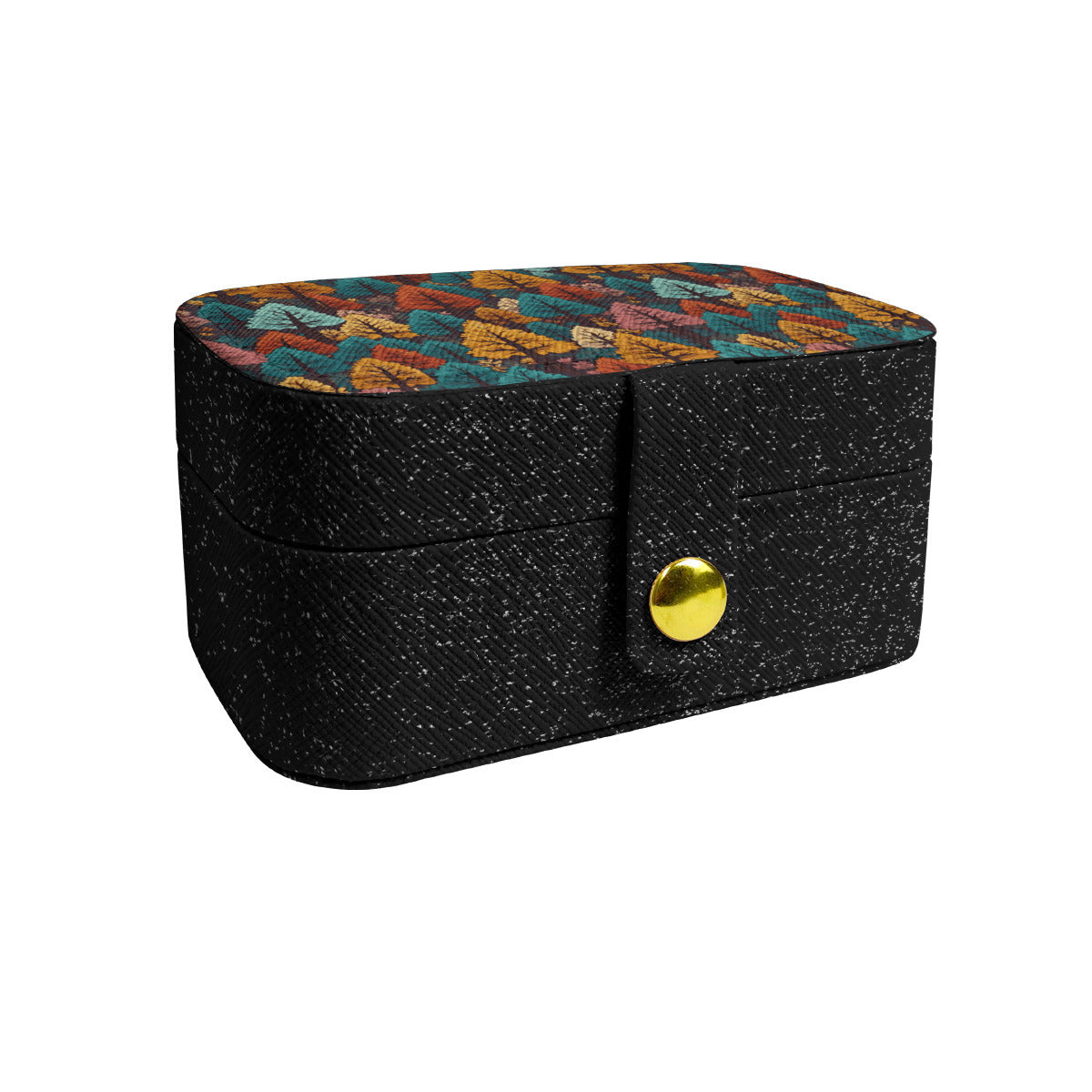 Beautiful Floral Personalized Portable Jewelry Box | PU