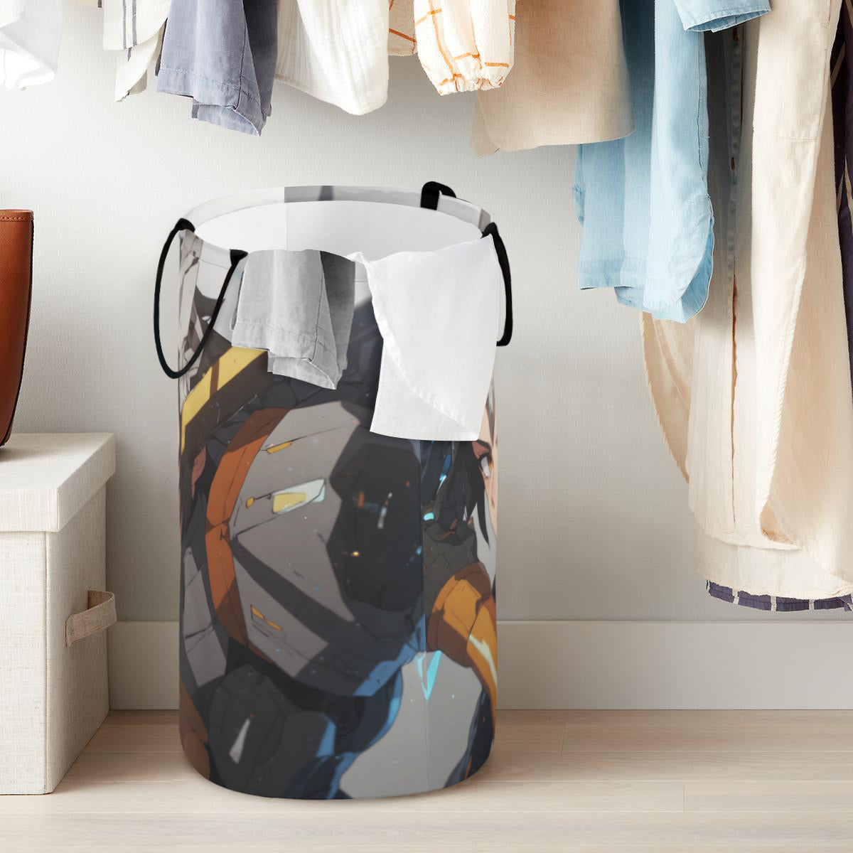 Anime Large Capacity Foldable Laundry Basket | Polyester