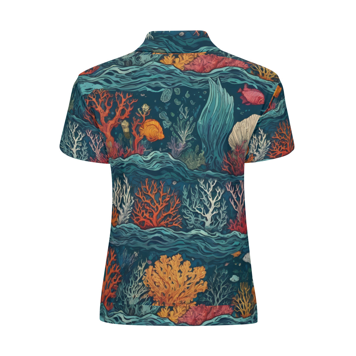 Under Sea Beauty Women's Short-Sleeved Polo Shirt