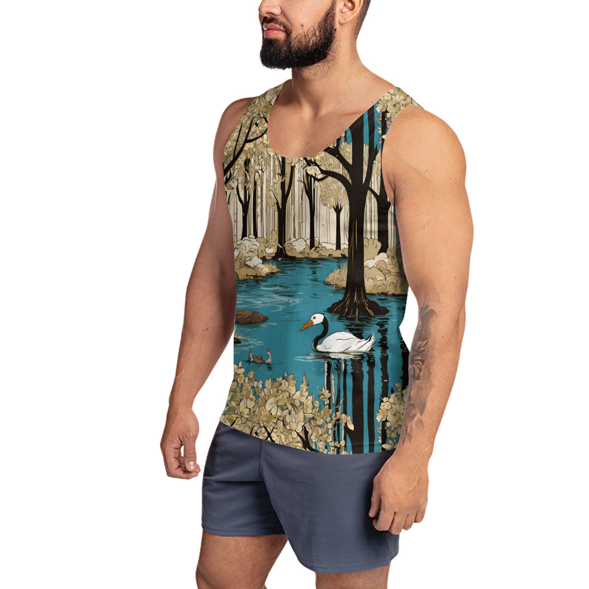 Landscape Wonder Men's Casual Vest|Polyester