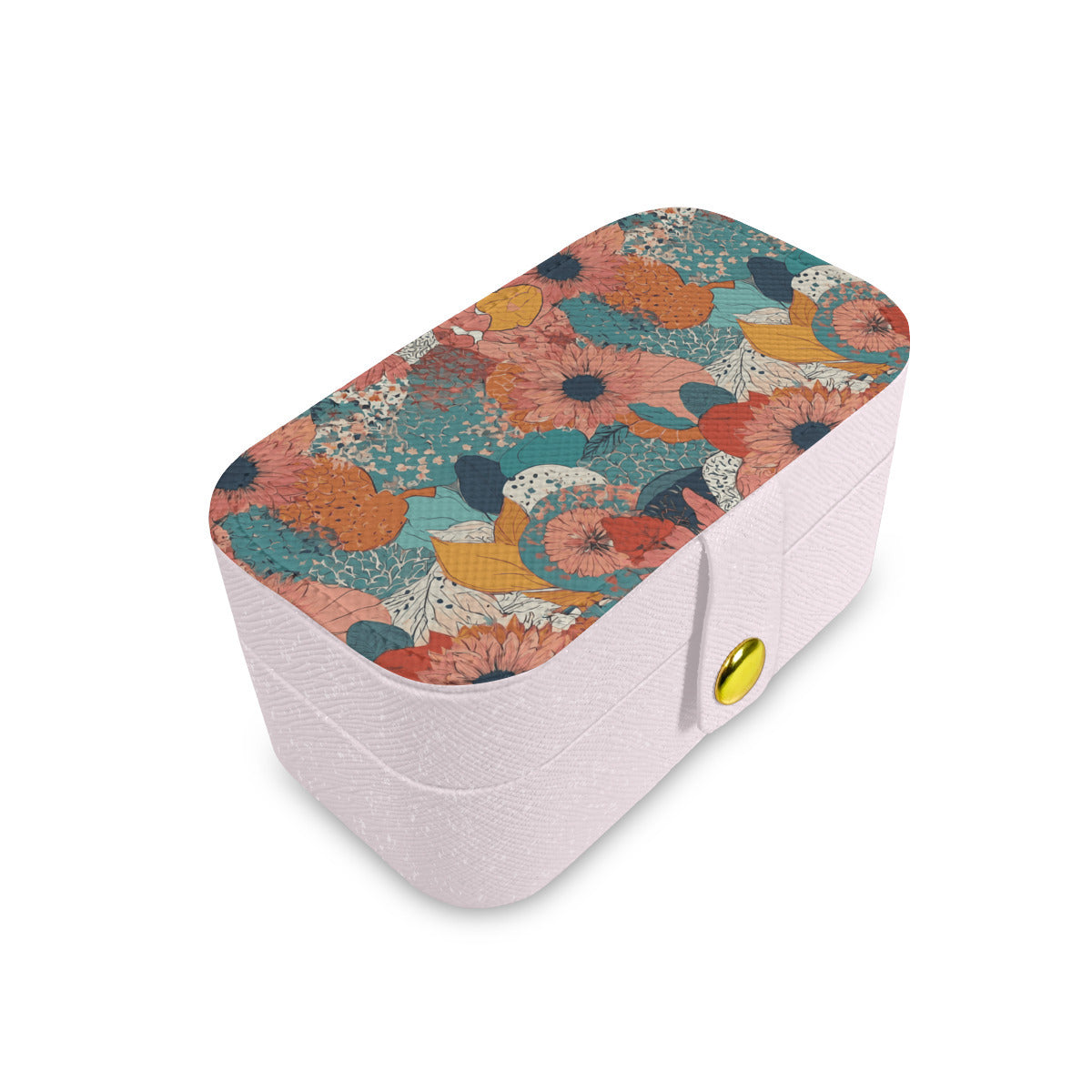 Awesome Floral Personalized Portable Jewelry Box | PU