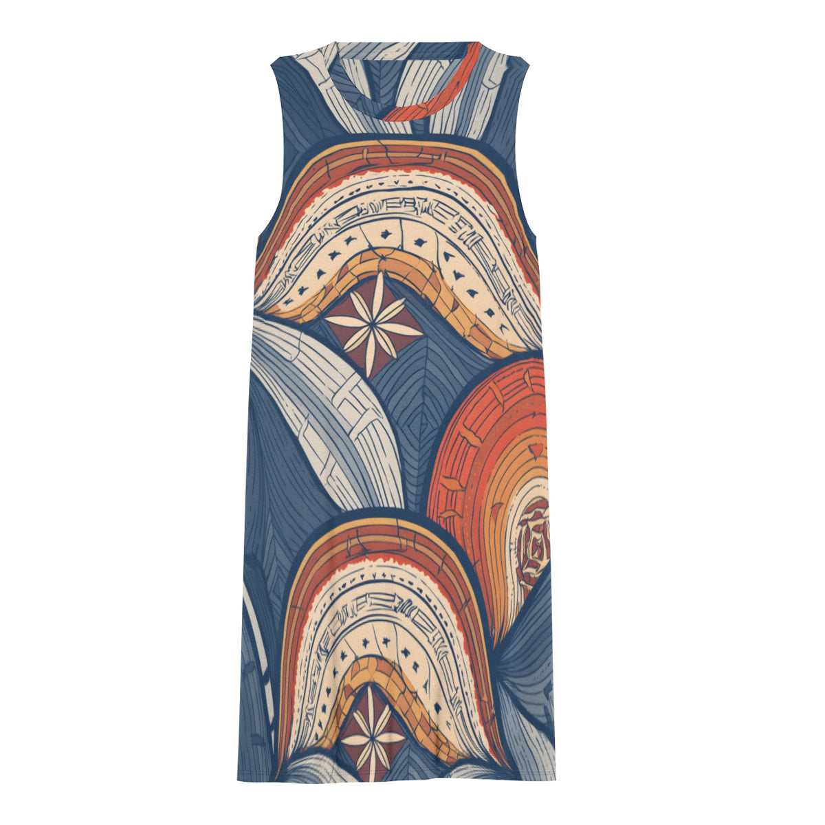 Abstract Pattern Women's Casual Dress | Polyester