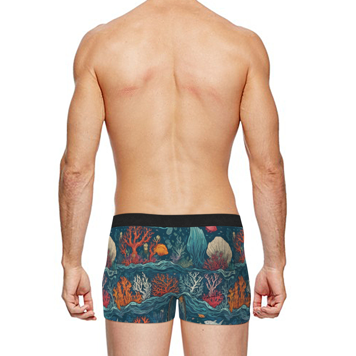 Under Sea Beauty Men's Underwear (Front and Back Design)丨Polyester
