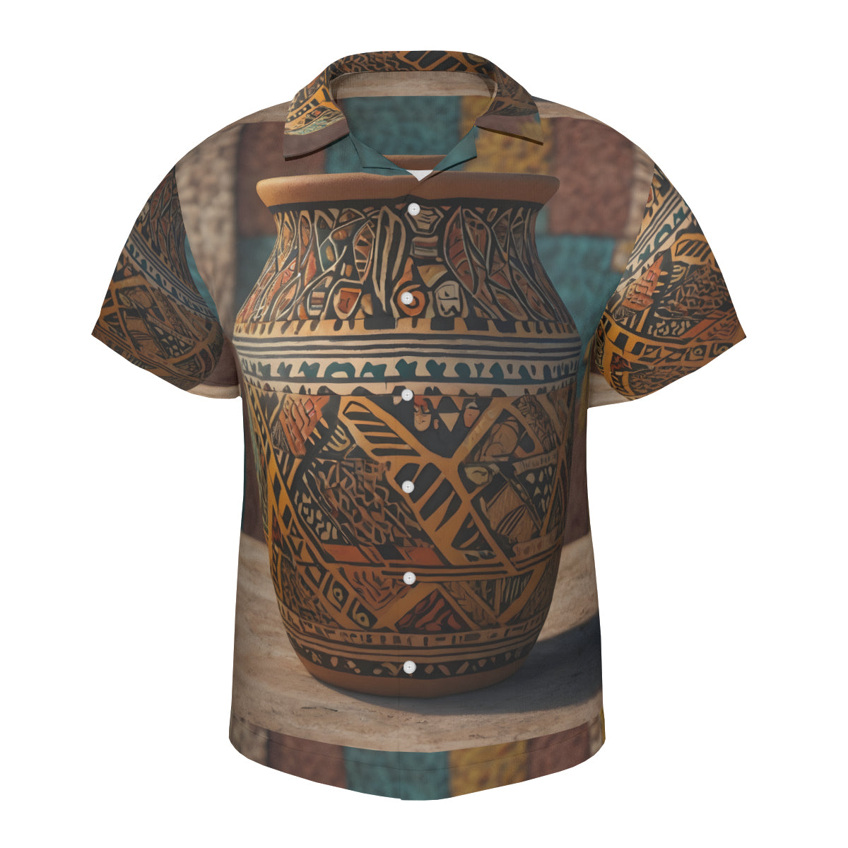 Golden Pot Hawaiian Shirt (No chest pocket) | Polyester