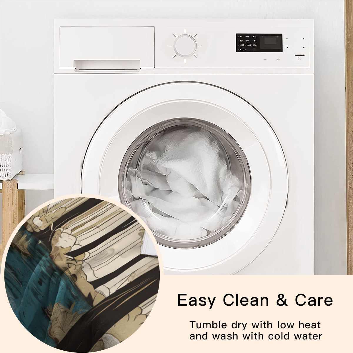 Landscape Wonder Single-Sided Printed Round Blanket | 280GSM Flannel