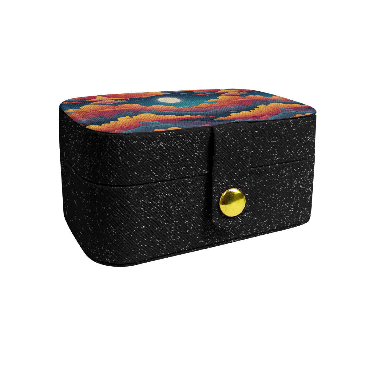 Sky Beauty Abstract Personalized Portable Jewelry Box | PU